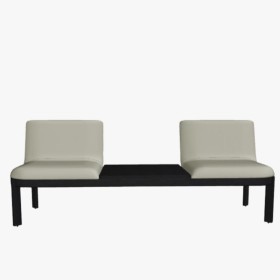 Banc d'accueil 2 personnes avec ou sans accoudoir
