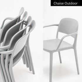 Chaise Outdoor empilable