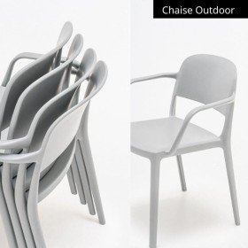 Chaise Outdoor empilable