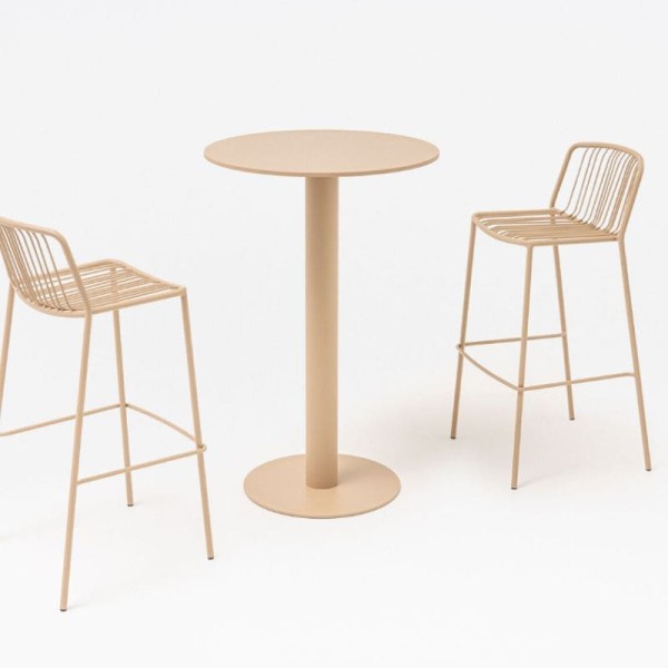 Table haute de café ronde Outdoor