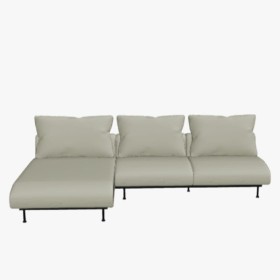 Canapé 3 places avec méridienne