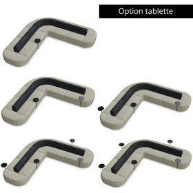 Canapé modulaire double - 16 places
