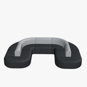 Canapé modulaire double 16 personnes