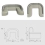 Canapé forme de U modulaire - 9 places
