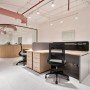 Bureau incurvé avec retour