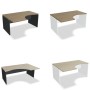 Bureau incurvé avec retour