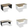 Bureau incurvé avec retour