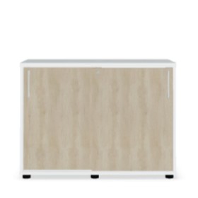 Armoire basse à portes coulissantes