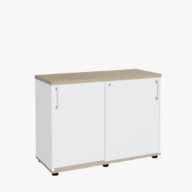 Armoire basse à portes coulissantes largeur 100 cm