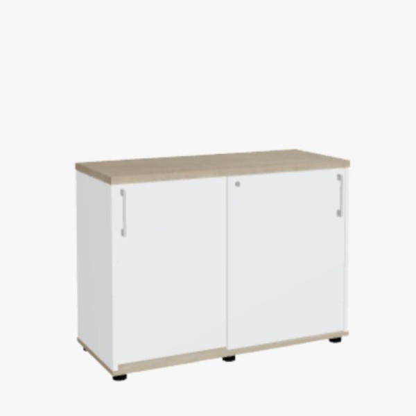 Armoire basse à portes coulissantes largeur 100 cm