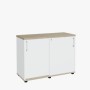 Armoire basse à portes coulissantes largeur 100 cm