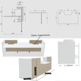 Banque d'accueil droite
