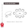 Table de réunion ovale 8 personnes - 2m - Tack