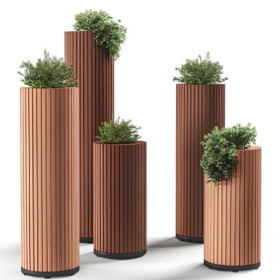 Colonne acoustique avec emplacement pour jardinière