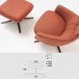 Repose pieds pour fauteuil de la collection Toro