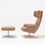 Repose pieds en cuir pour fauteuil