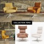 Fauteuil avec appui-tête Design Haut de gamme - Toro