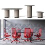 Table de réunion acoustique 6/8 personnes - L 2 à 2.8m - Parthos