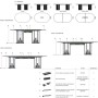 Table de réunion acoustique 6/8 personnes - L 2 à 2.8m - Parthos