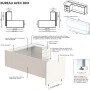Bureau de direction d'angle avec rangement Haut de Gamme