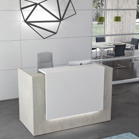 Banque d'accueil droite et Top laqué