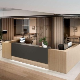 Banque d'accueil en U