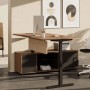 Bureau de direction d'angle avec rangement - Électrique - 1.89 à 2.09m - Envol