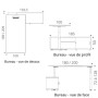Bureau de direction d'angle avec rangement - Électrique - 1.89 à 2.09m - Envol