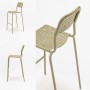 Tabouret haut pour intérieur et extérieur