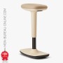 Siège / Tabouret assis-debout beige - To-swift