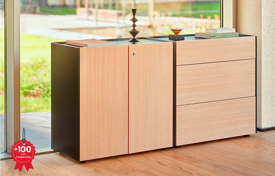 Armoire basse pour bureau Mdd