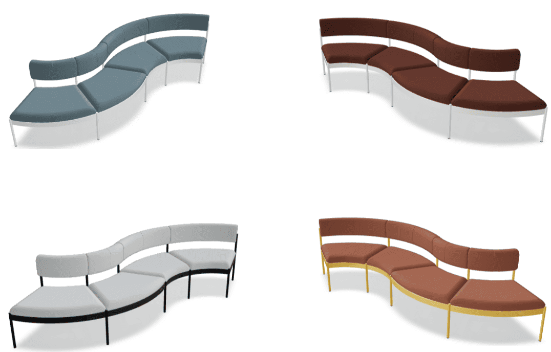 Canapé d'accueil Design pour 4 personnes