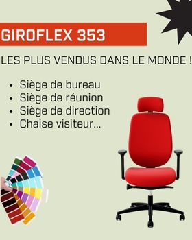 Tous les sièges professionnels pour bureau - Collection Giroflex