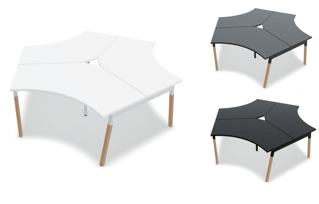 Bureau Open Space pour 3 personnes