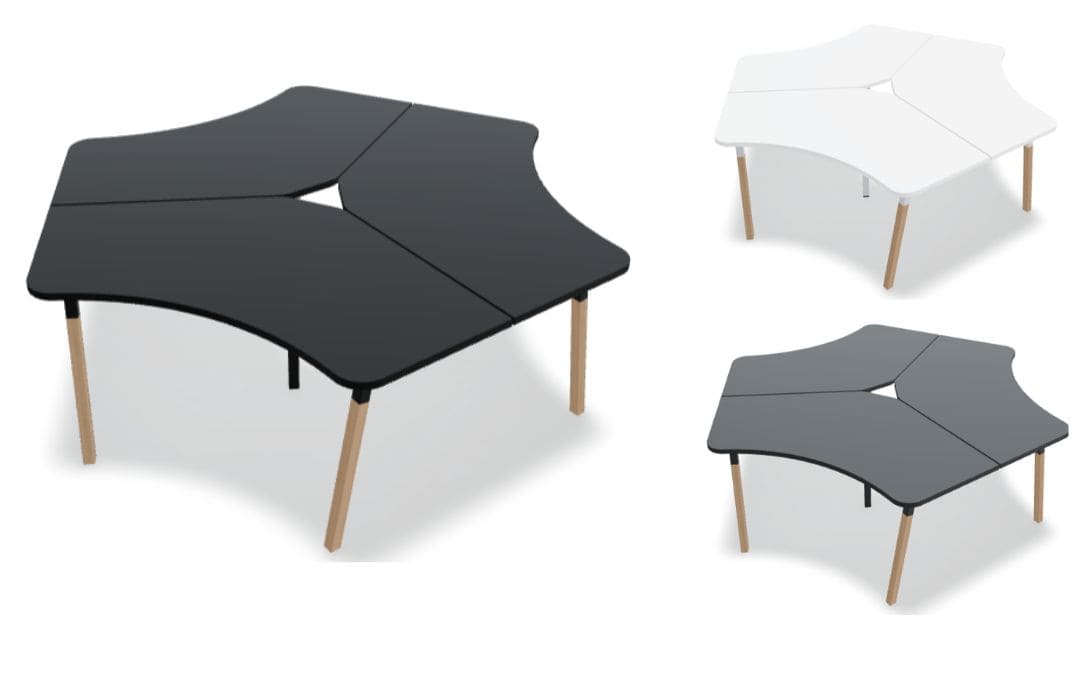 Bureau Open Space pour 3 personnes