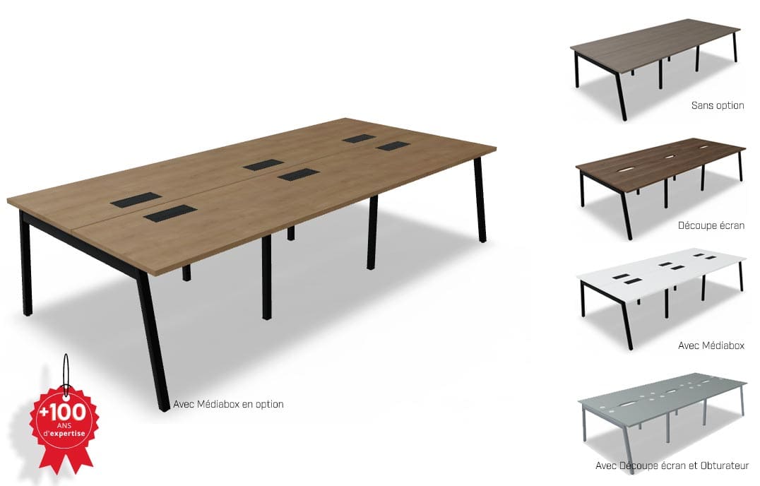 Bureau Open Sace 6 personnes