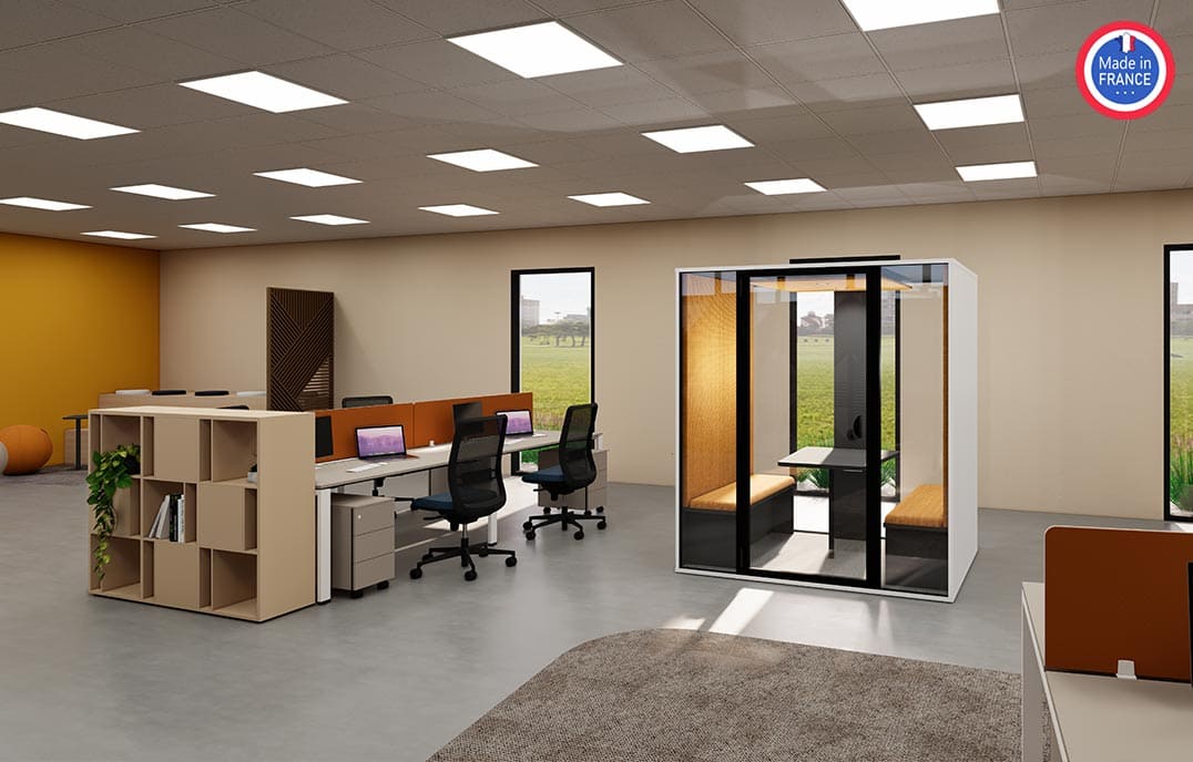 Cabine acoustique 4 personnes