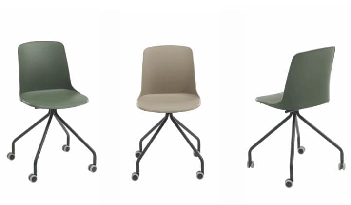 Chaise professionnelle sur roulettes