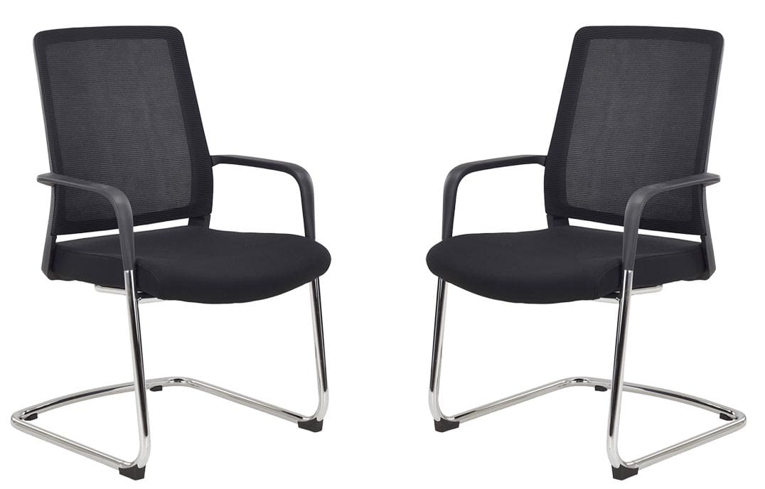 Fauteuil visiteur noir