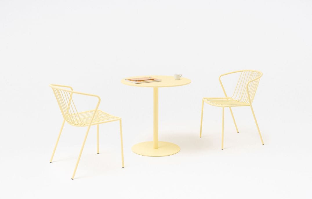 Table outdoor ronde pour café, brasserie, espace collectifs...