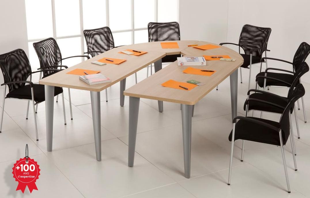 Table de réunion en U pour 8 personnes