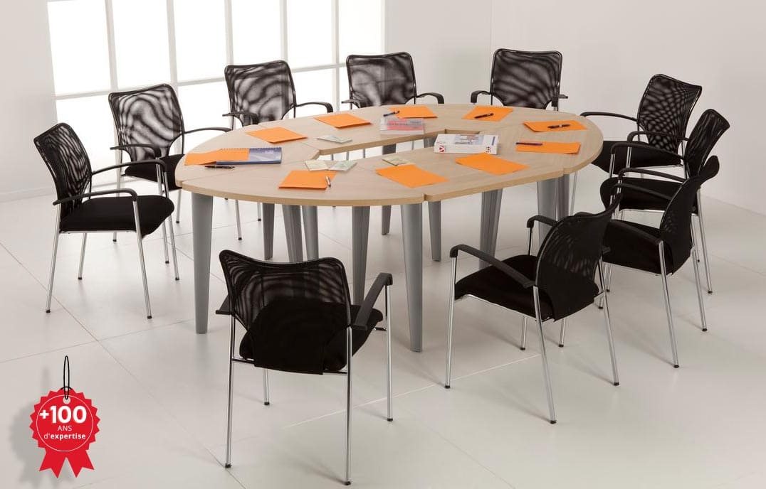Table de réunion Ovale / Ronde pour 10 personnes