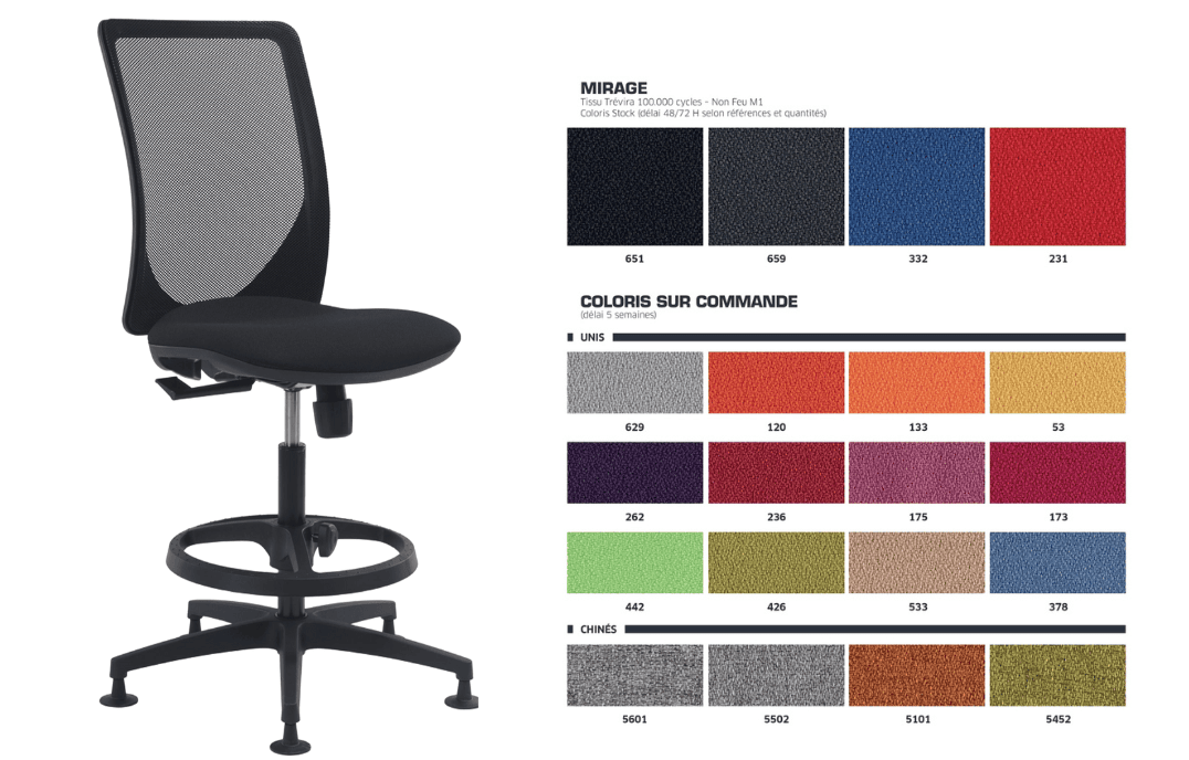 Tabouret assis-debout professionnel