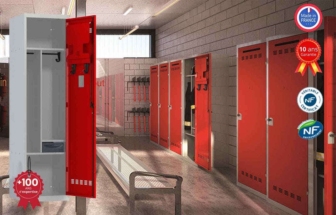 Vestiaire de pompier
